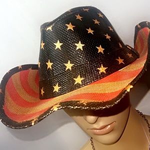 COPY - PUG American Flag Cowboy Hat